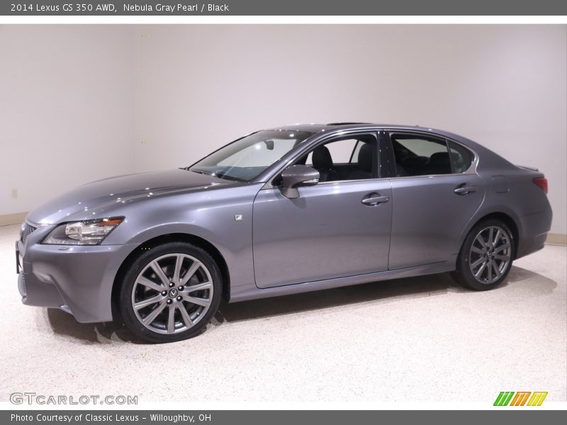 Nebula Gray Pearl / Black 2014 Lexus GS 350 AWD