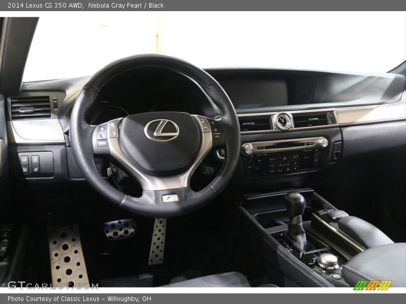 Nebula Gray Pearl / Black 2014 Lexus GS 350 AWD