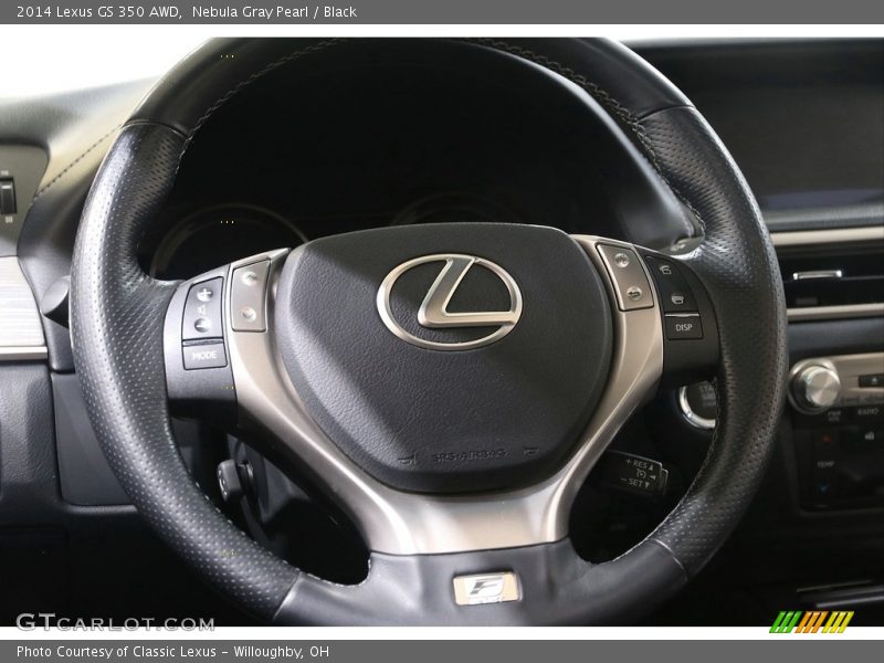 Nebula Gray Pearl / Black 2014 Lexus GS 350 AWD