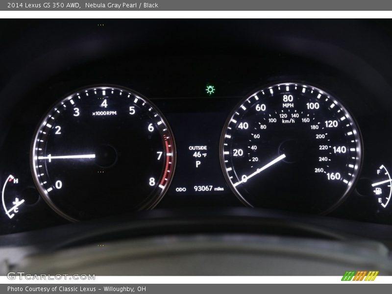 Nebula Gray Pearl / Black 2014 Lexus GS 350 AWD