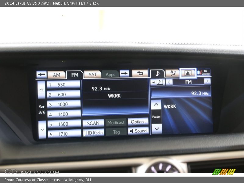 Nebula Gray Pearl / Black 2014 Lexus GS 350 AWD