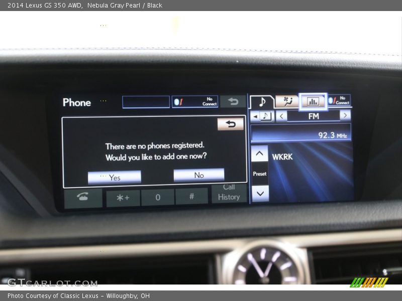 Nebula Gray Pearl / Black 2014 Lexus GS 350 AWD