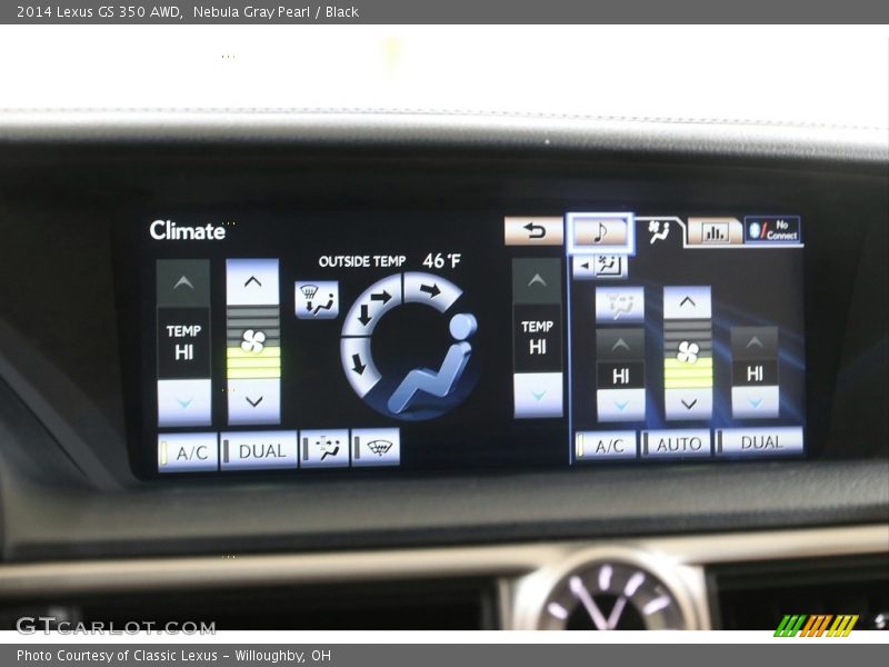 Nebula Gray Pearl / Black 2014 Lexus GS 350 AWD