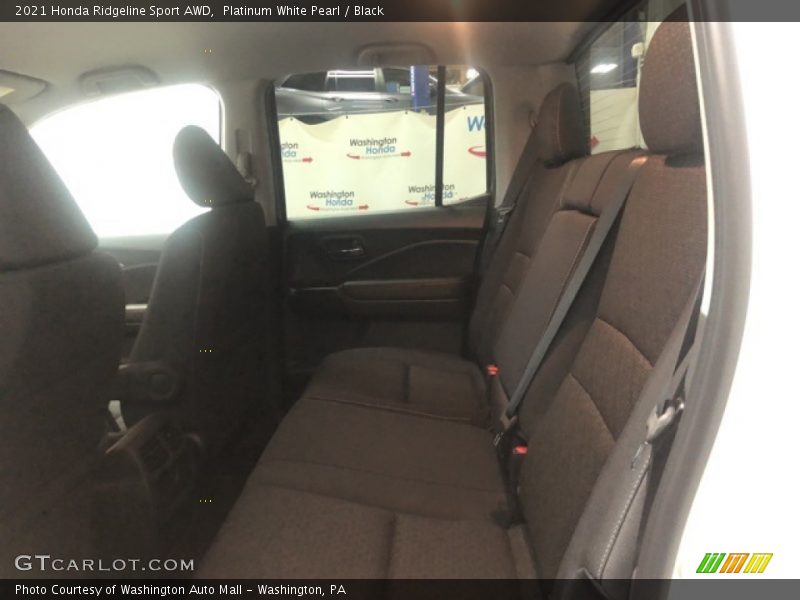 Platinum White Pearl / Black 2021 Honda Ridgeline Sport AWD