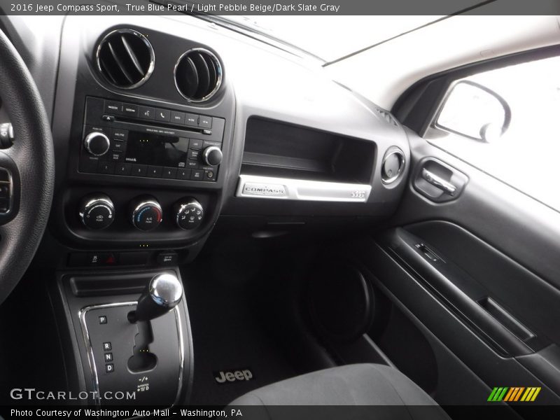 True Blue Pearl / Light Pebble Beige/Dark Slate Gray 2016 Jeep Compass Sport