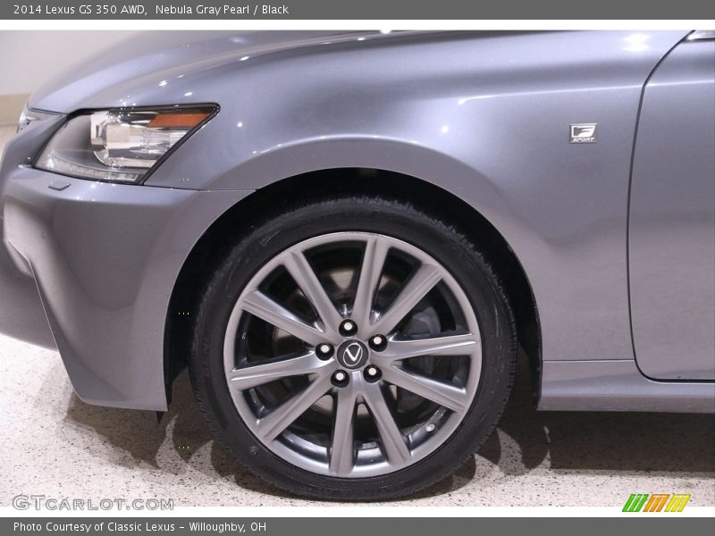 Nebula Gray Pearl / Black 2014 Lexus GS 350 AWD
