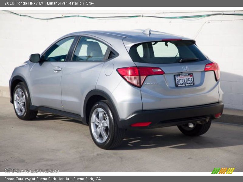Lunar Silver Metallic / Gray 2018 Honda HR-V LX