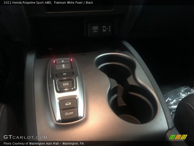 Platinum White Pearl / Black 2021 Honda Ridgeline Sport AWD