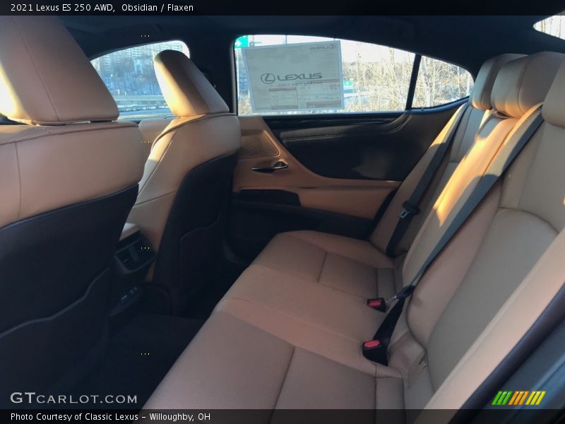 Obsidian / Flaxen 2021 Lexus ES 250 AWD