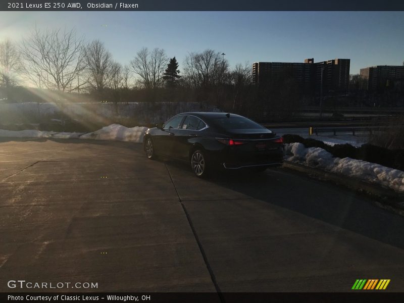Obsidian / Flaxen 2021 Lexus ES 250 AWD
