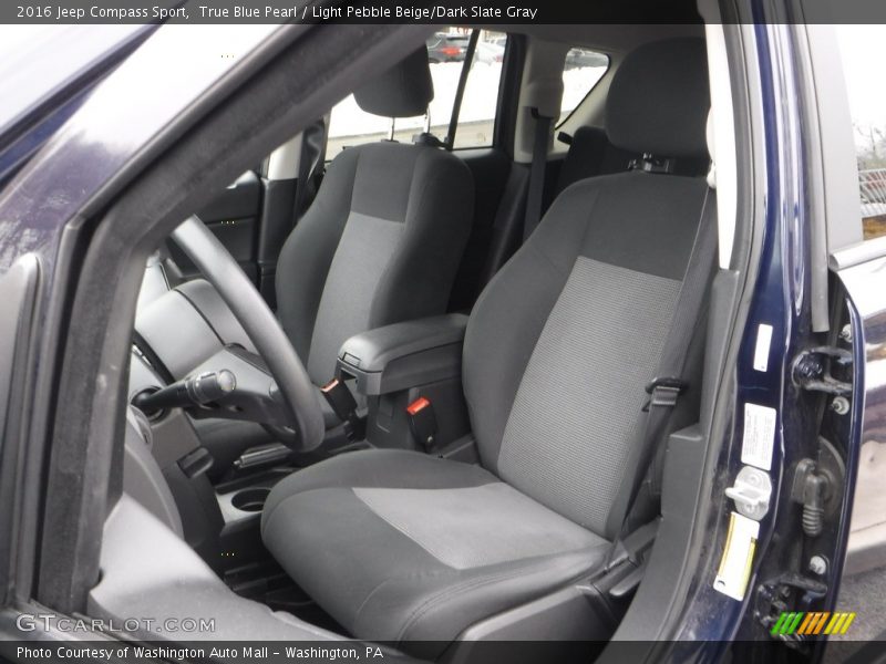 True Blue Pearl / Light Pebble Beige/Dark Slate Gray 2016 Jeep Compass Sport