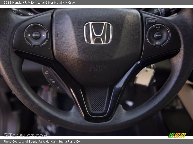 Lunar Silver Metallic / Gray 2018 Honda HR-V LX