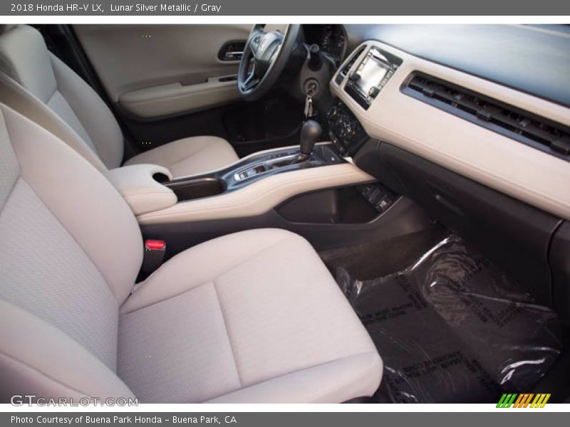 Lunar Silver Metallic / Gray 2018 Honda HR-V LX