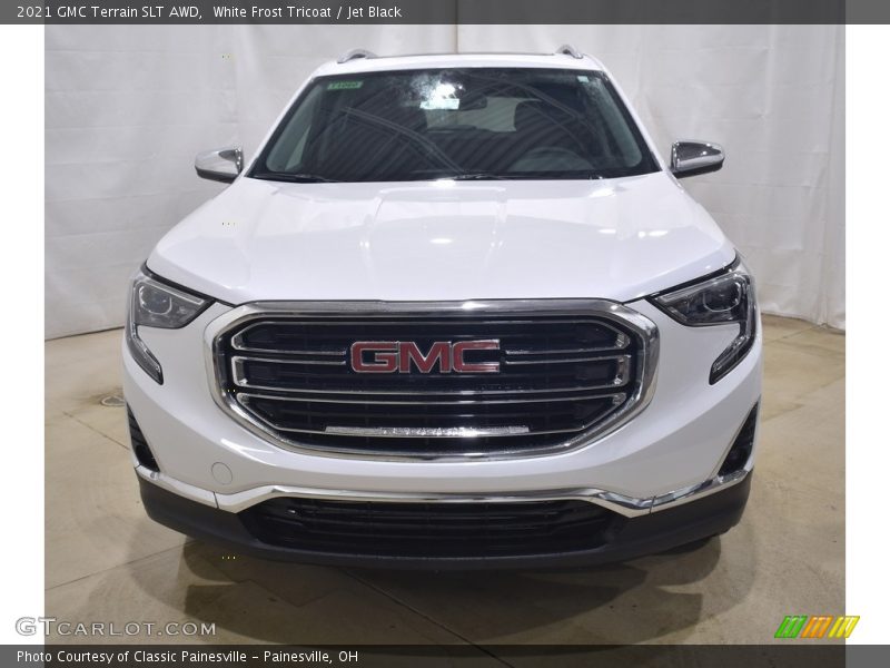White Frost Tricoat / Jet Black 2021 GMC Terrain SLT AWD