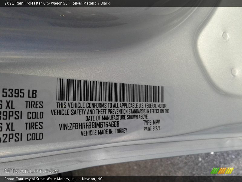 Silver Metallic / Black 2021 Ram ProMaster City Wagon SLT