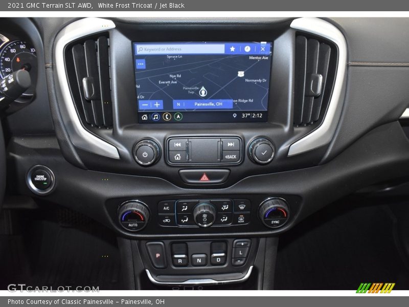 White Frost Tricoat / Jet Black 2021 GMC Terrain SLT AWD