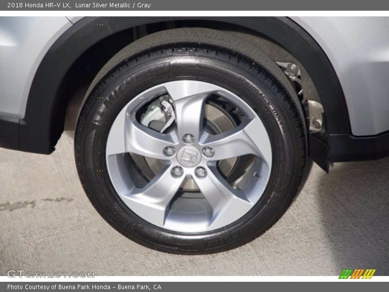Lunar Silver Metallic / Gray 2018 Honda HR-V LX