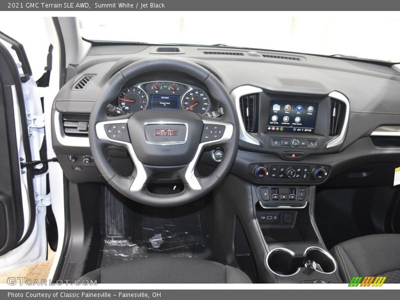 Summit White / Jet Black 2021 GMC Terrain SLE AWD