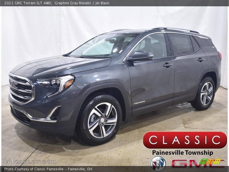 Graphite Gray Metallic / Jet Black 2021 GMC Terrain SLT AWD