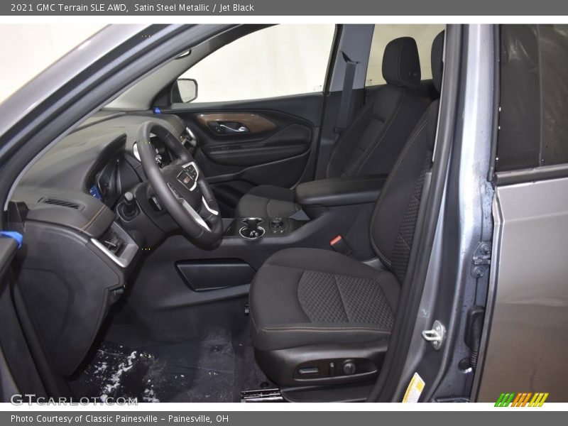 Satin Steel Metallic / Jet Black 2021 GMC Terrain SLE AWD