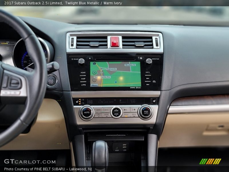 Twilight Blue Metallic / Warm Ivory 2017 Subaru Outback 2.5i Limited
