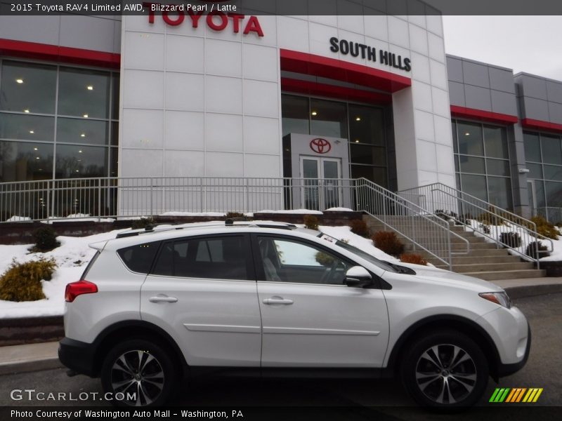 Blizzard Pearl / Latte 2015 Toyota RAV4 Limited AWD