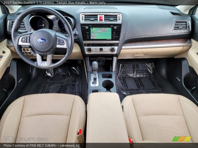 Twilight Blue Metallic / Warm Ivory 2017 Subaru Outback 2.5i Limited
