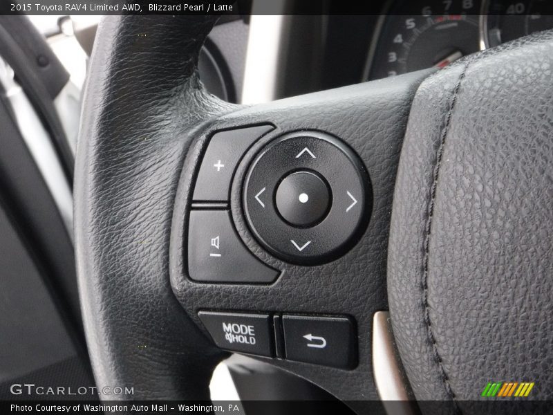 Blizzard Pearl / Latte 2015 Toyota RAV4 Limited AWD