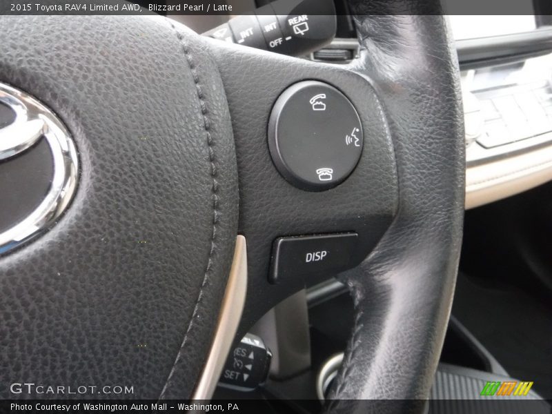 Blizzard Pearl / Latte 2015 Toyota RAV4 Limited AWD