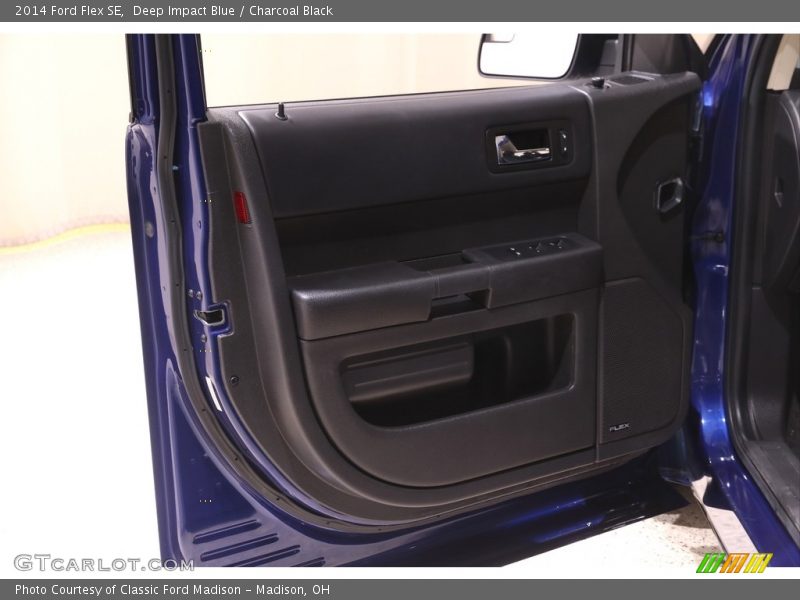 Deep Impact Blue / Charcoal Black 2014 Ford Flex SE