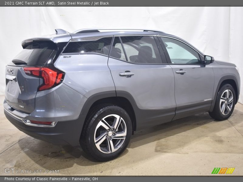 Satin Steel Metallic / Jet Black 2021 GMC Terrain SLT AWD