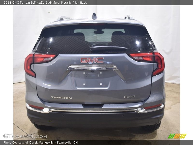 Satin Steel Metallic / Jet Black 2021 GMC Terrain SLT AWD