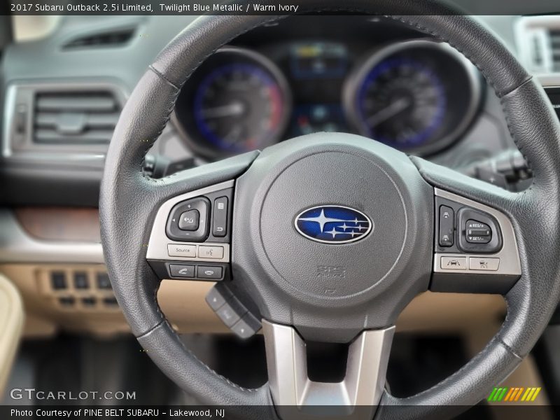 Twilight Blue Metallic / Warm Ivory 2017 Subaru Outback 2.5i Limited