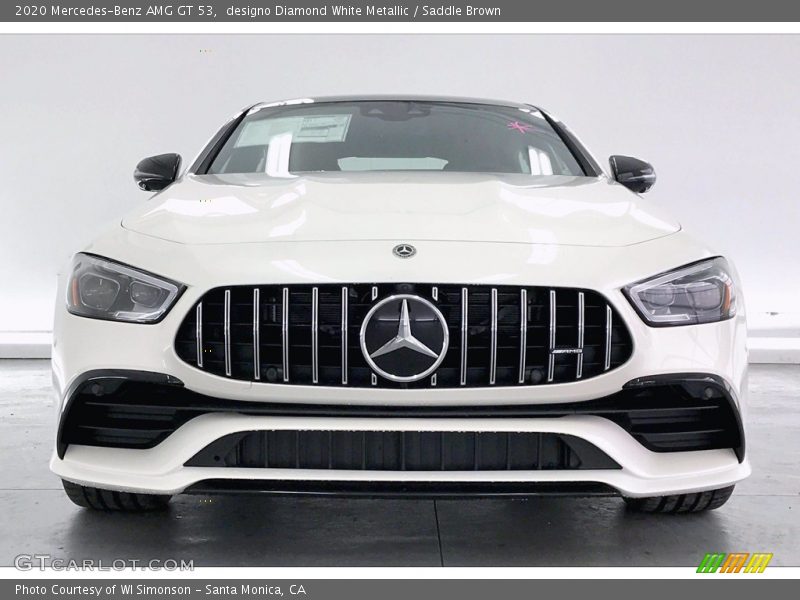 designo Diamond White Metallic / Saddle Brown 2020 Mercedes-Benz AMG GT 53