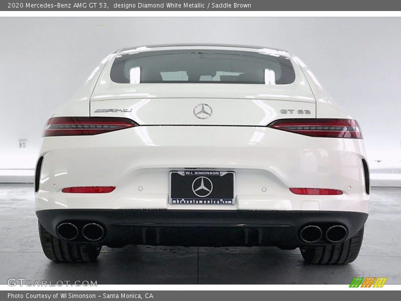 designo Diamond White Metallic / Saddle Brown 2020 Mercedes-Benz AMG GT 53