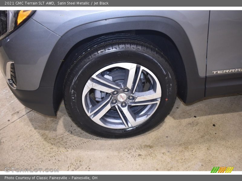 Satin Steel Metallic / Jet Black 2021 GMC Terrain SLT AWD
