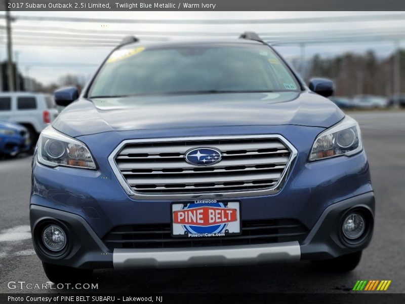 Twilight Blue Metallic / Warm Ivory 2017 Subaru Outback 2.5i Limited