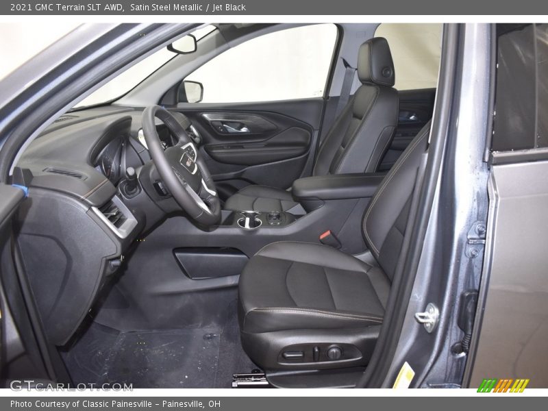 Satin Steel Metallic / Jet Black 2021 GMC Terrain SLT AWD