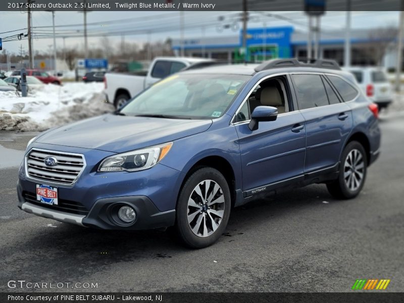Twilight Blue Metallic / Warm Ivory 2017 Subaru Outback 2.5i Limited