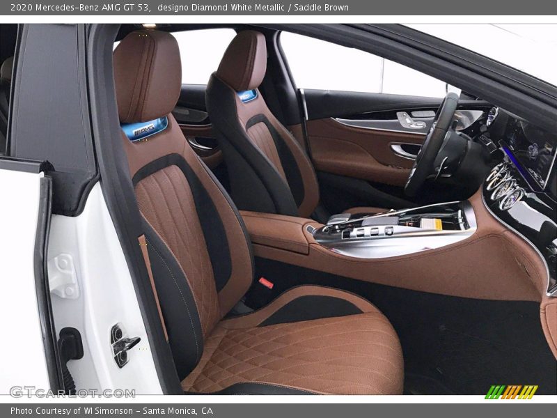 designo Diamond White Metallic / Saddle Brown 2020 Mercedes-Benz AMG GT 53