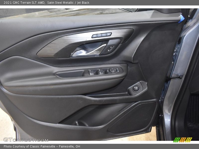 Satin Steel Metallic / Jet Black 2021 GMC Terrain SLT AWD