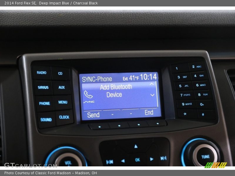 Deep Impact Blue / Charcoal Black 2014 Ford Flex SE