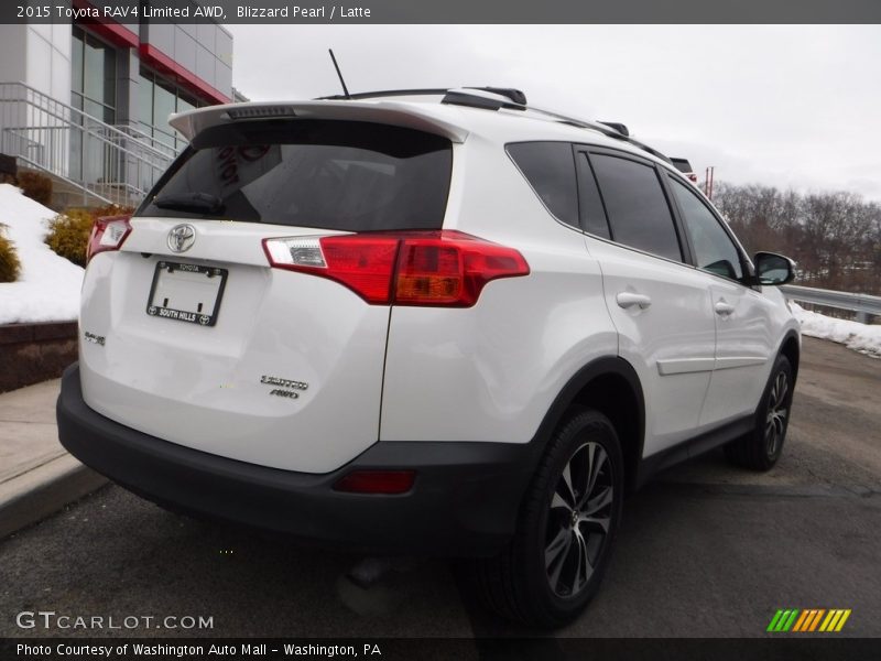 Blizzard Pearl / Latte 2015 Toyota RAV4 Limited AWD