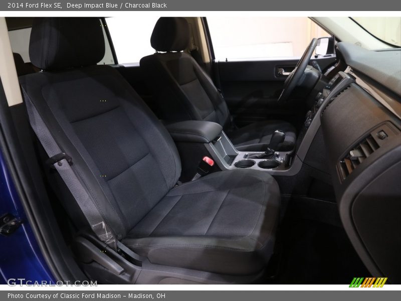 Deep Impact Blue / Charcoal Black 2014 Ford Flex SE