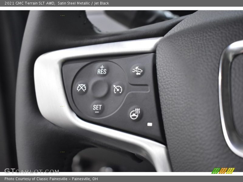 Satin Steel Metallic / Jet Black 2021 GMC Terrain SLT AWD