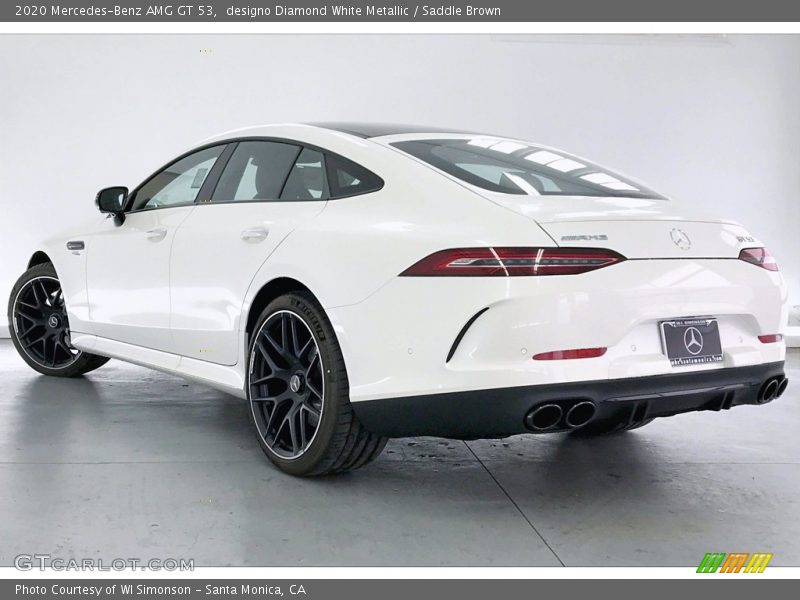 designo Diamond White Metallic / Saddle Brown 2020 Mercedes-Benz AMG GT 53