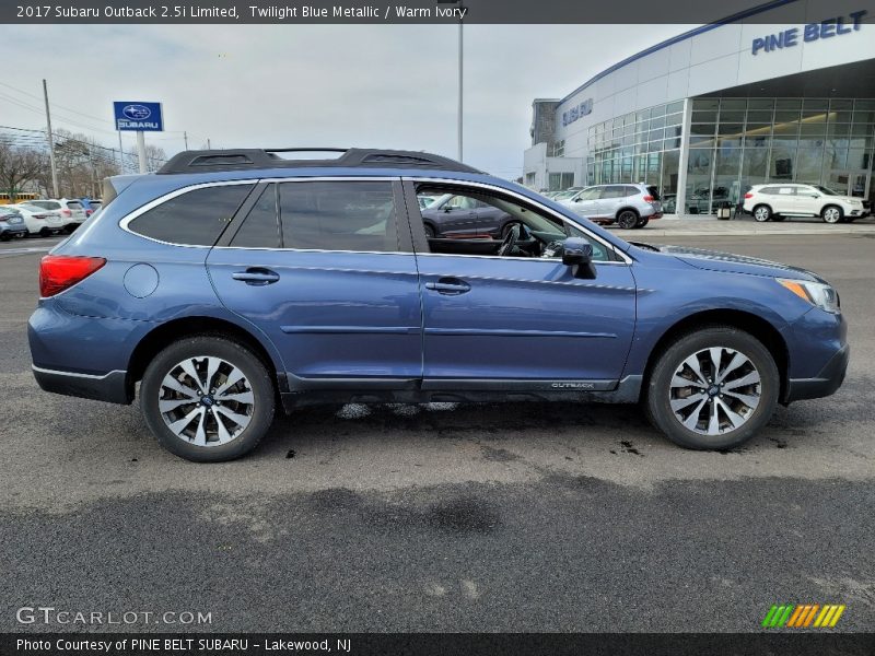 Twilight Blue Metallic / Warm Ivory 2017 Subaru Outback 2.5i Limited