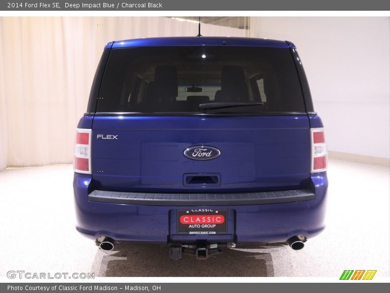 Deep Impact Blue / Charcoal Black 2014 Ford Flex SE