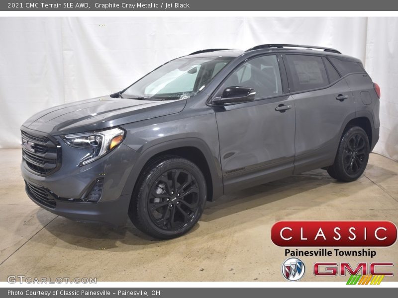 Graphite Gray Metallic / Jet Black 2021 GMC Terrain SLE AWD