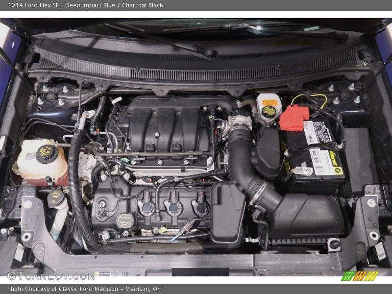 Deep Impact Blue / Charcoal Black 2014 Ford Flex SE